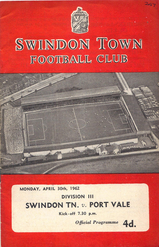 <b>Monday, April 30, 1962</b><br />vs. Port Vale (Home)
